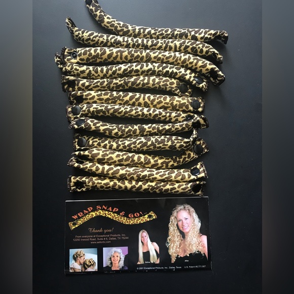 Hair rollers animal print! Wrap, Snap, & Go! - Picture 6 of 8